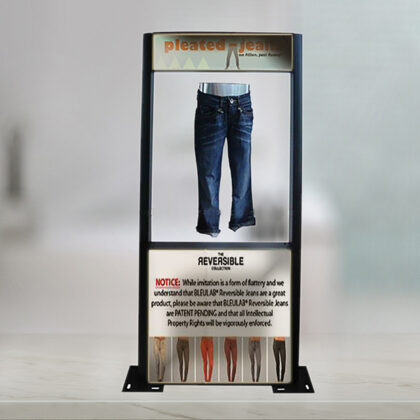 Magnetic Levitating Clothes Display Stand With LED Light